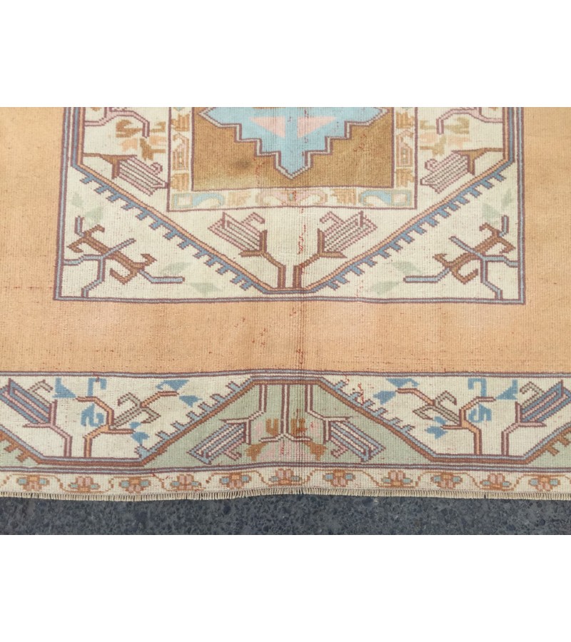 5x8 vintage abstract rug, bedroom rug , kitchen rug, 5'1 X 7'9 Handmade rug