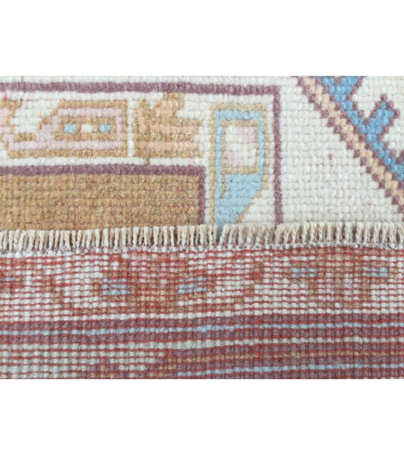 5x8 vintage abstract rug, bedroom rug , kitchen rug, 5'1 X 7'9 Handmade rug