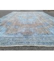 7x10 retro dining room rug, distressed rug, area rug, 6'9 X 10'1 wool rug
