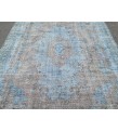 7x10 retro dining room rug, distressed rug, area rug, 6'9 X 10'1 wool rug