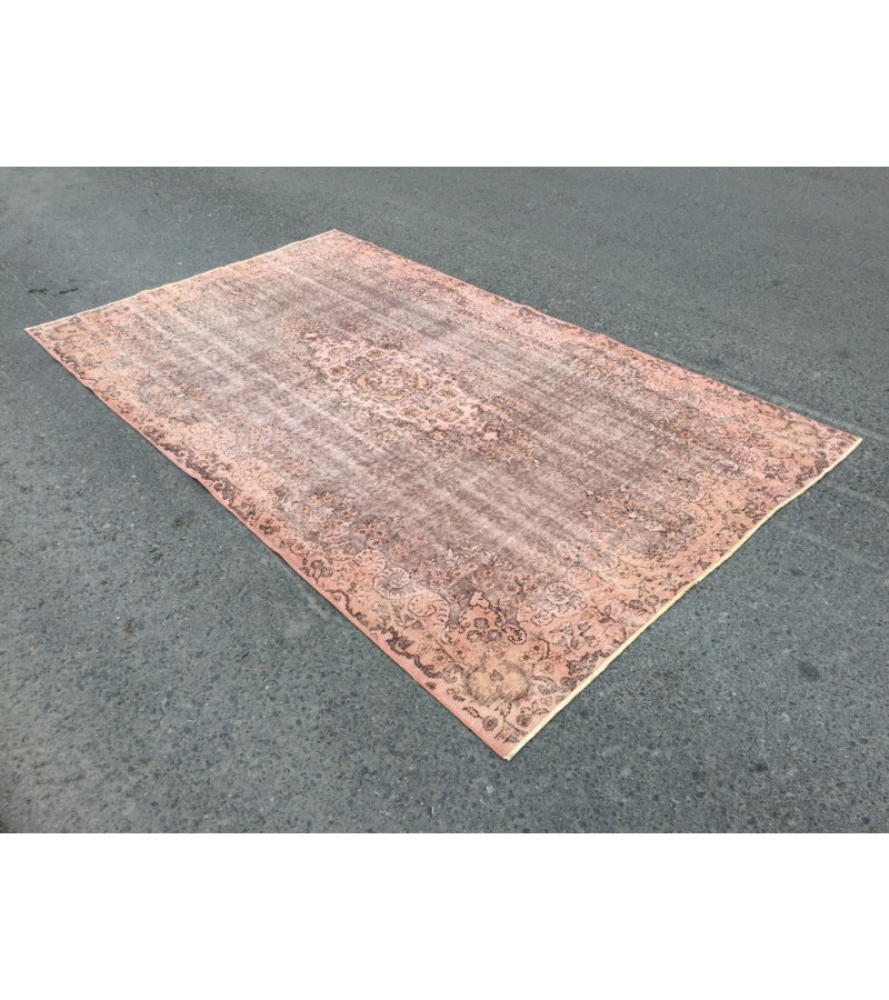 6x9 Turkish Vintage rug , distressed Rug , 5'6 X 9'3 Handmade Rug