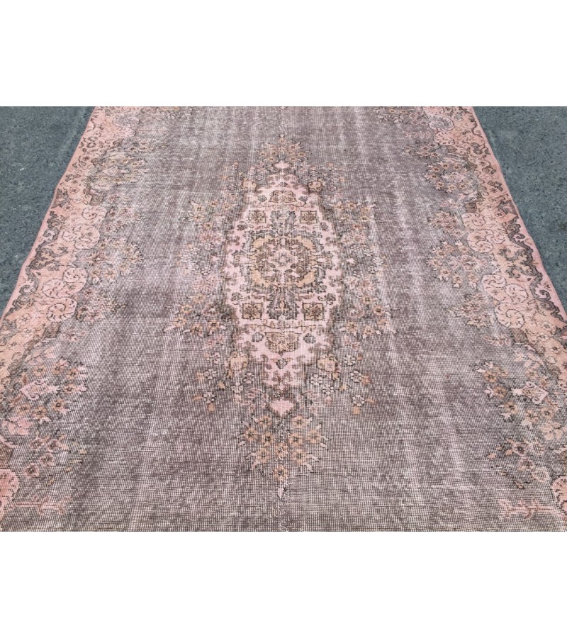 6x9 Turkish Vintage rug , distressed Rug , 5'6 X 9'3 Handmade Rug