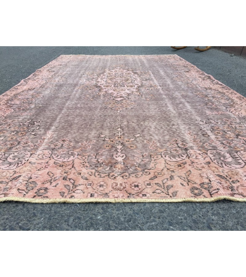 6x9 Turkish Vintage rug , distressed Rug , 5'6 X 9'3 Handmade Rug