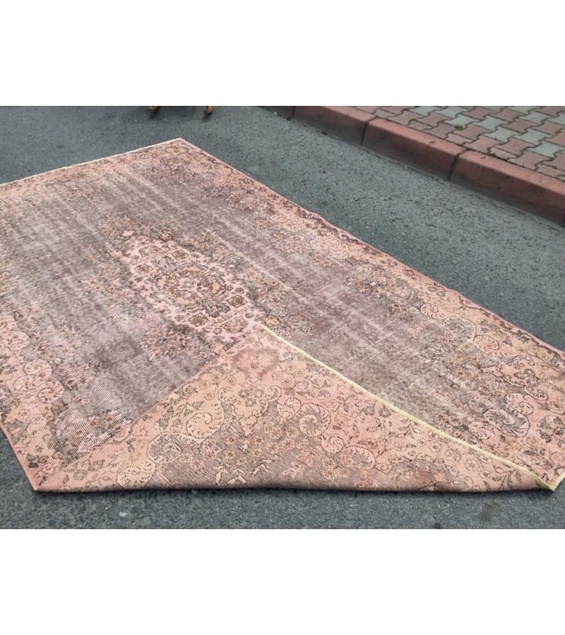 6x9 Turkish Vintage rug , distressed Rug , 5'6 X 9'3 Handmade Rug