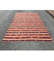 6x10 rustic bedroom kilim, retro embroidered kilim , Handmade rug , 5'7 X 9'6 area rug