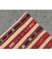 6x10 rustic bedroom kilim, retro embroidered kilim , Handmade rug , 5'7 X 9'6 area rug