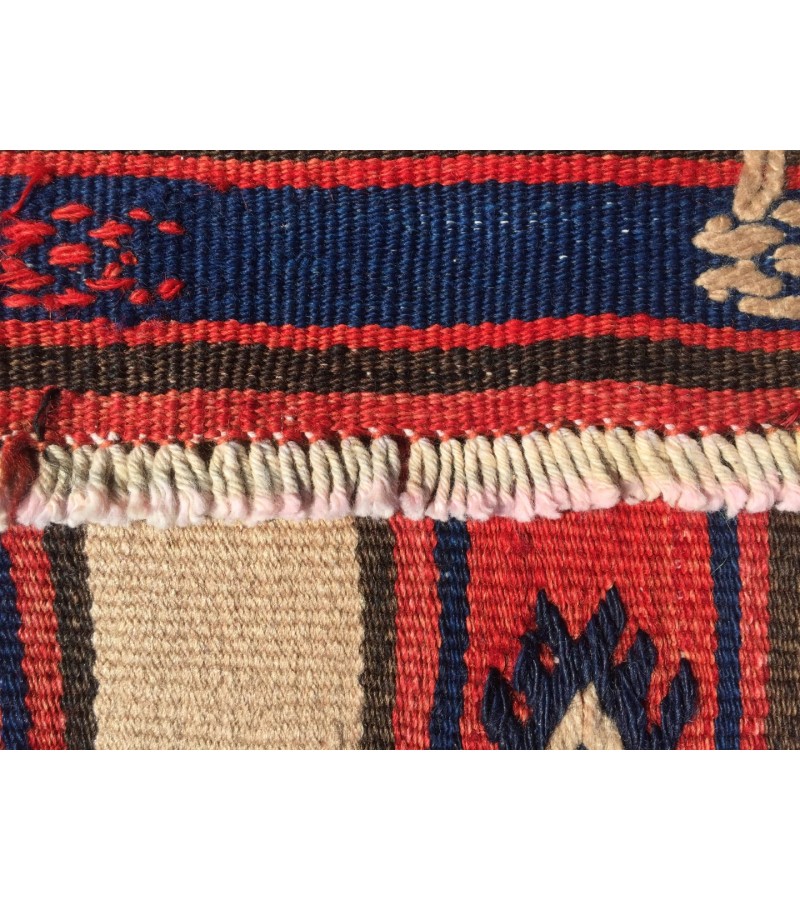 6x10 rustic bedroom kilim, retro embroidered kilim , Handmade rug , 5'7 X 9'6 area rug