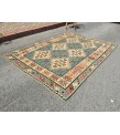 6 X 10 Feet . Turkish Anatolian Carpet , Patterned , Antique Carpet , Hand Woven Carpet , Old Middle  Village Carpet , Unrepaired Excellent Condition