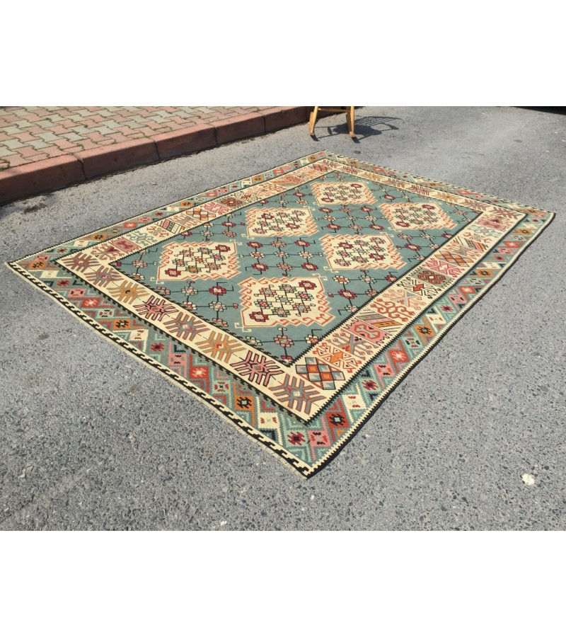 6 X 10 Feet . Turkish Anatolian Carpet , Patterned , Antique Carpet , Hand Woven Carpet , Old Middle  Village Carpet , Unrepaired Excellent Condition
