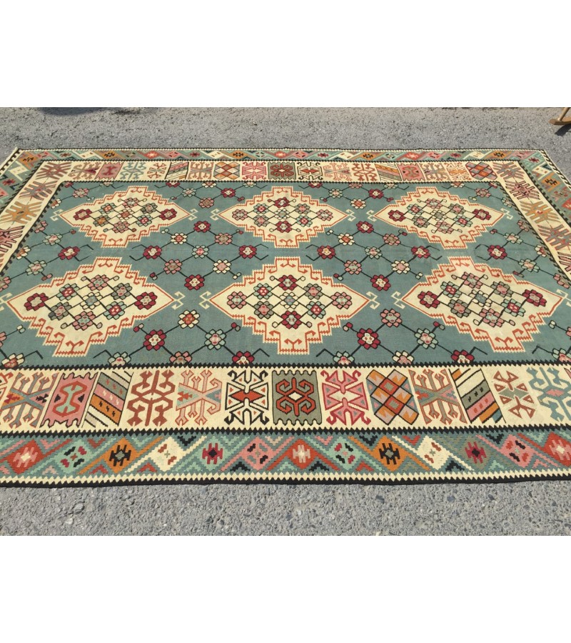 6 X 10 Feet . Turkish Anatolian Carpet , Patterned , Antique Carpet , Hand Woven Carpet , Old Middle  Village Carpet , Unrepaired Excellent Condition