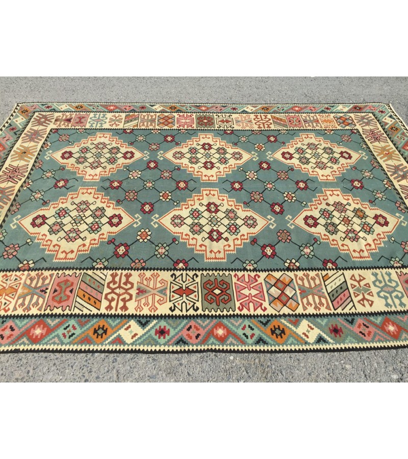 6 X 10 Feet . Turkish Anatolian Carpet , Patterned , Antique Carpet , Hand Woven Carpet , Old Middle  Village Carpet , Unrepaired Excellent Condition
