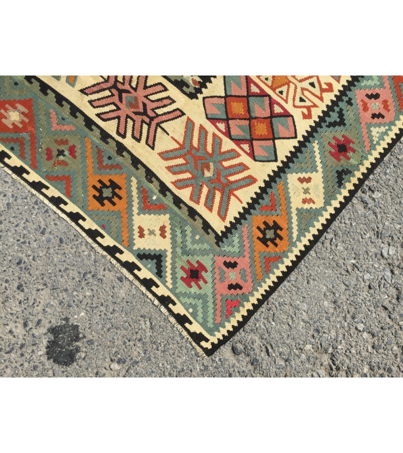 6 X 10 Feet . Turkish Anatolian Carpet , Patterned , Antique Carpet , Hand Woven Carpet , Old Middle  Village Carpet , Unrepaired Excellent Condition