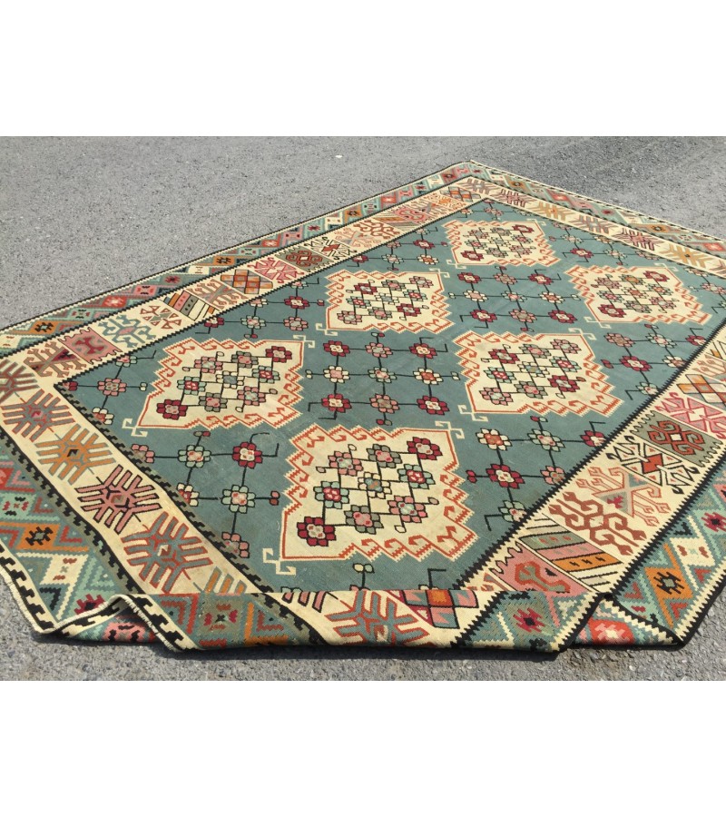6 X 10 Feet . Turkish Anatolian Carpet , Patterned , Antique Carpet , Hand Woven Carpet , Old Middle  Village Carpet , Unrepaired Excellent Condition