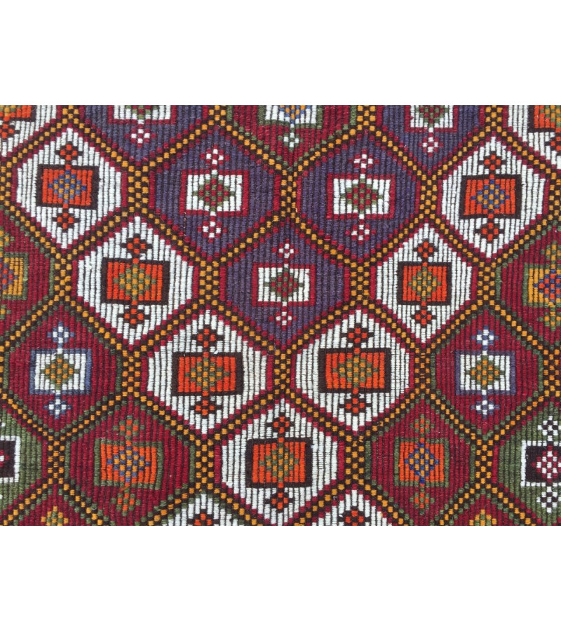 5x10 geometric dining room rug, vintage Living room rug, retro rug,4'11 X 9'6 boho jijim rug