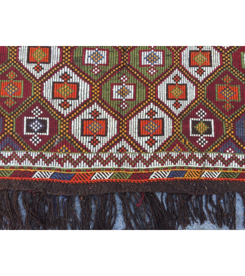 5x10 geometric dining room rug, vintage Living room rug, retro rug,4'11 X 9'6 boho jijim rug