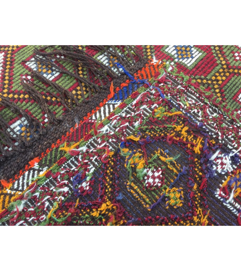 5x10 geometric dining room rug, vintage Living room rug, retro rug,4'11 X 9'6 boho jijim rug