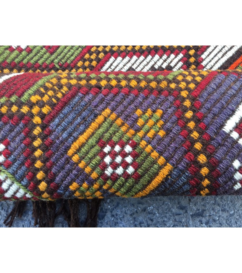 5x10 geometric dining room rug, vintage Living room rug, retro rug,4'11 X 9'6 boho jijim rug