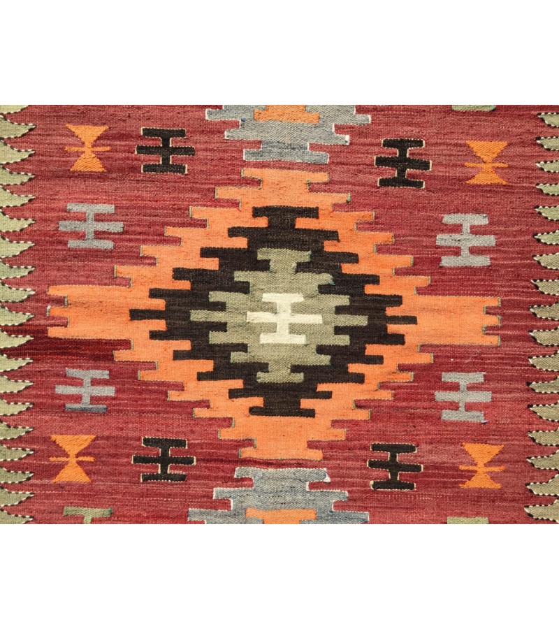 4x7 geometric vintage kilim, boho area rug, Turkish kilim rug, 4'2 X 6'8 woven rug