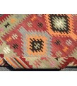 4x7 geometric vintage kilim, boho area rug, Turkish kilim rug, 4'2 X 6'8 woven rug