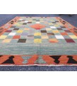 5x7 home decor wool kilim, bedroom rug, geometric rug, 5'1 X 7'1 Turkish rug