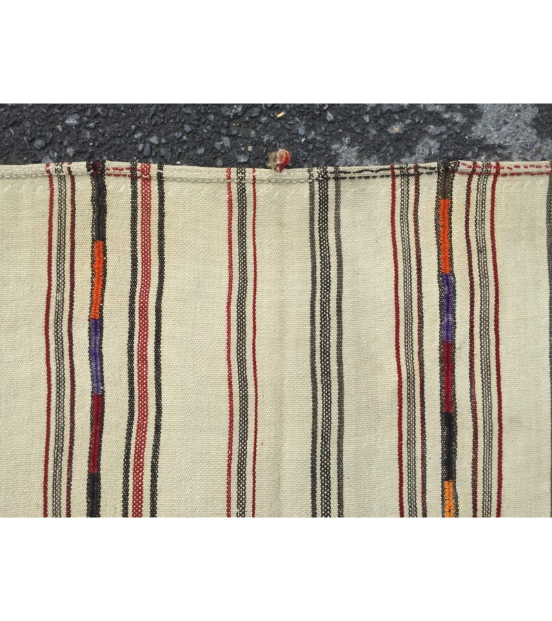 5x9 beige hemp rug, bedroom rug, woven area rug, 5'2 X 9'2 nomadic rug