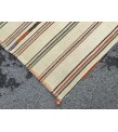 5x9 beige hemp rug, bedroom rug, woven area rug, 5'2 X 9'2 nomadic rug