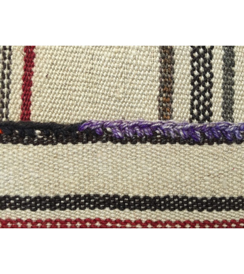 5x9 beige hemp rug, bedroom rug, woven area rug, 5'2 X 9'2 nomadic rug