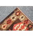 6x10 hand woven kilim, geometric area rug, retro rug, 6'3 X 9'8 Rustic home decor rug