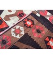 6x10 hand woven kilim, geometric area rug, retro rug, 6'3 X 9'8 Rustic home decor rug