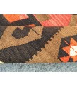 6x10 hand woven kilim, geometric area rug, retro rug, 6'3 X 9'8 Rustic home decor rug