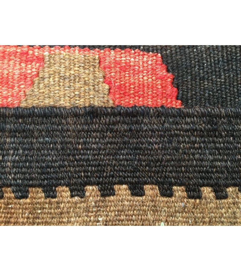 6x10 hand woven kilim, geometric area rug, retro rug, 6'3 X 9'8 Rustic home decor rug