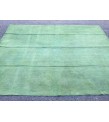 6x8 green hemp area rug, living room rug, 6'5 X 7'10 vintage Turkish kilim