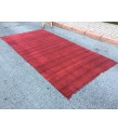 6x11 red hemp, Living room rugs , handmade area rug , 5'7 X 11' boho red rug