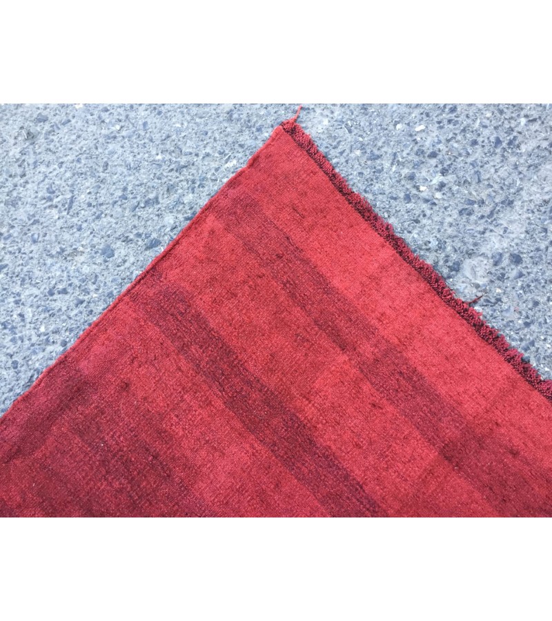 6x11 red hemp, Living room rugs , handmade area rug , 5'7 X 11' boho red rug