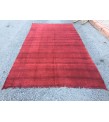 6x11 red hemp, Living room rugs , handmade area rug , 5'7 X 11' boho red rug