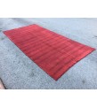 6x11 red hemp, Living room rugs , handmade area rug , 5'7 X 11' boho red rug