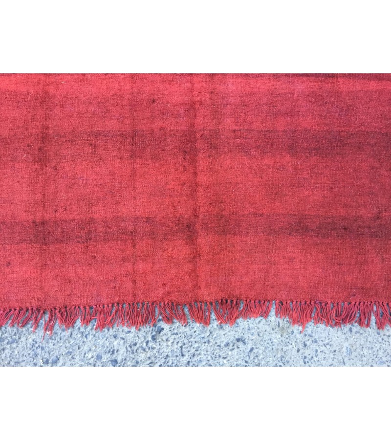 6x11 red hemp, Living room rugs , handmade area rug , 5'7 X 11' boho red rug