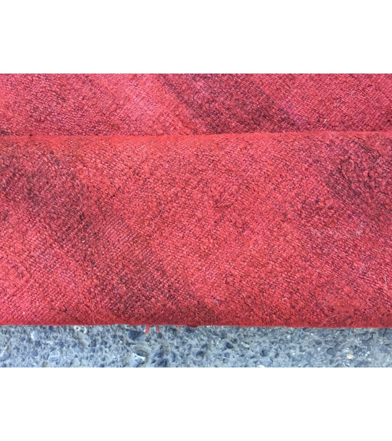 6x11 red hemp, Living room rugs , handmade area rug , 5'7 X 11' boho red rug