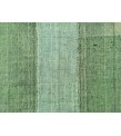 8x12 retro green hemp patchwork, Handmade Area Rug , Turkish rug , 7'10 X 11'7 green rug