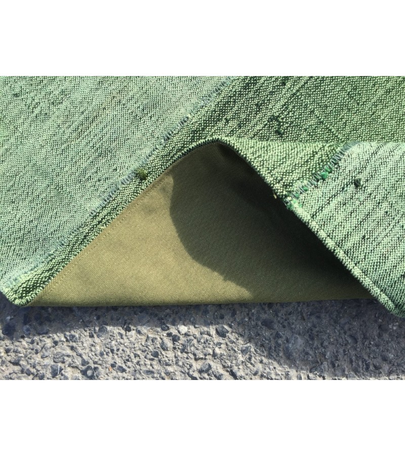8x12 retro green hemp patchwork, Handmade Area Rug , Turkish rug , 7'10 X 11'7 green rug