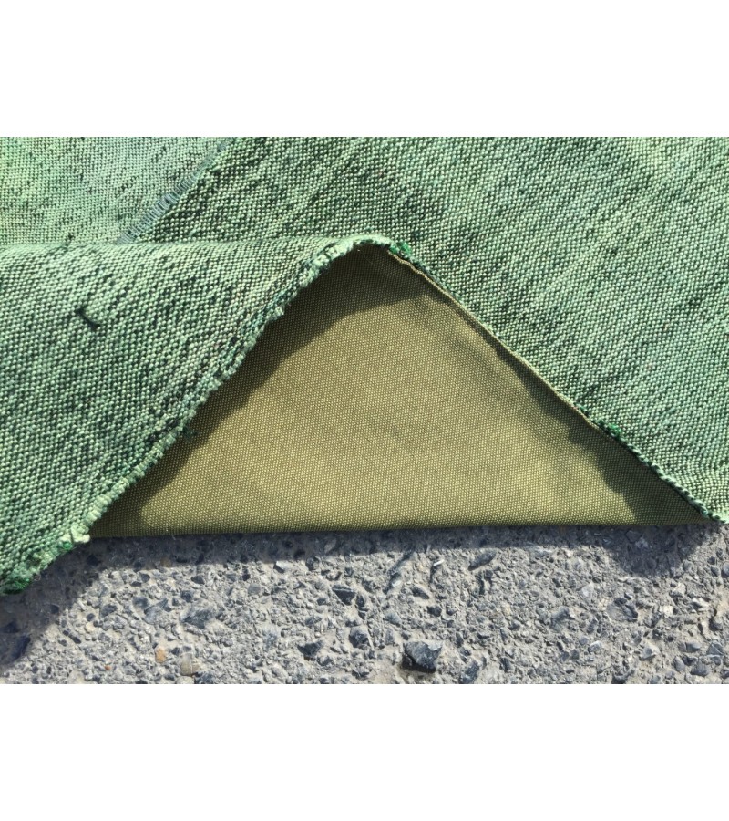 8x12 retro green hemp patchwork, Handmade Area Rug , Turkish rug , 7'10 X 11'7 green rug