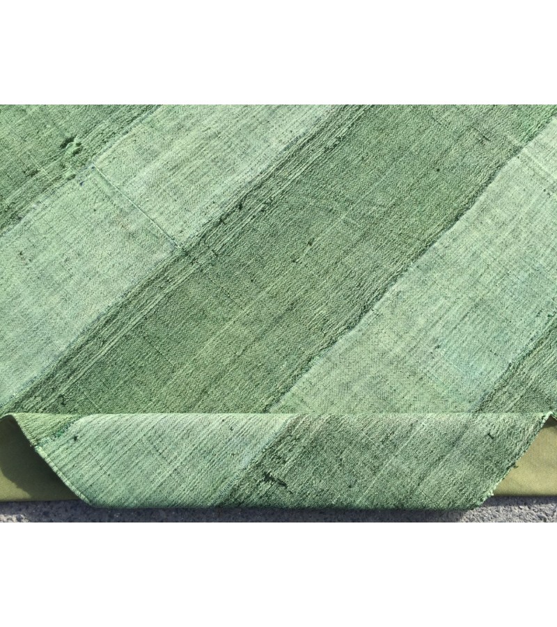 8x12 retro green hemp patchwork, Handmade Area Rug , Turkish rug , 7'10 X 11'7 green rug