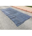 6x12 nomadic area rug, boho hemp rug, Hand knotted Rug, 5'7 X 12'2 retro rug