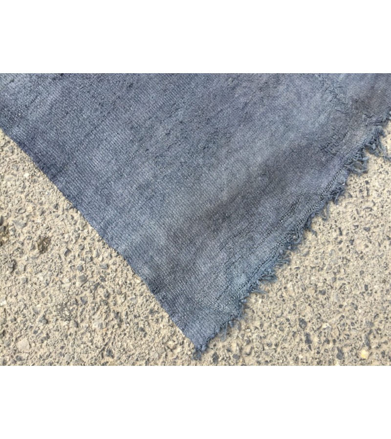 6x12 nomadic area rug, boho hemp rug, Hand knotted Rug, 5'7 X 12'2 retro rug