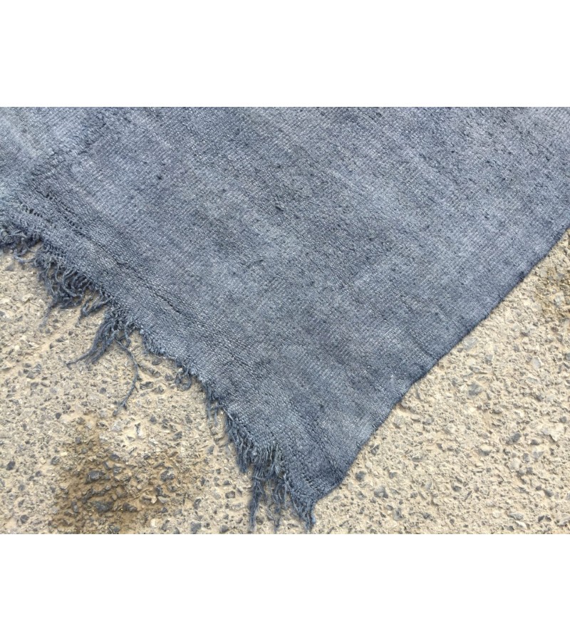 6x12 nomadic area rug, boho hemp rug, Hand knotted Rug, 5'7 X 12'2 retro rug