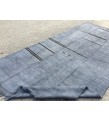 6x12 nomadic area rug, boho hemp rug, Hand knotted Rug, 5'7 X 12'2 retro rug