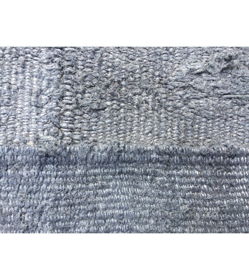 6x12 nomadic area rug, boho hemp rug, Hand knotted Rug, 5'7 X 12'2 retro rug