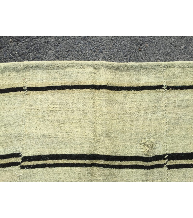 6x11 nomadic hemp rug, vintage hemp, Handmade Area rug , 5'9 X 10'7 Turkish Rug