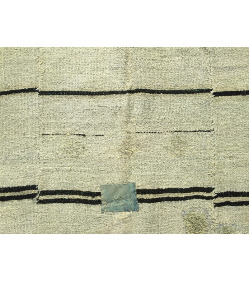 6x11 nomadic hemp rug, vintage hemp, Handmade Area rug , 5'9 X 10'7 Turkish Rug