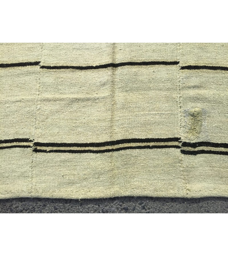 6x11 nomadic hemp rug, vintage hemp, Handmade Area rug , 5'9 X 10'7 Turkish Rug